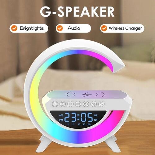 Luminaria G-Speaker Multifuncional Smart Station Led Caixa De Som Relógio