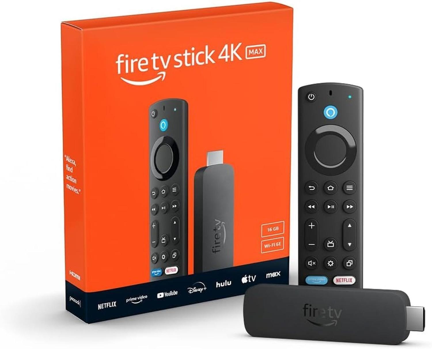 Comprar Fire TV Stick 4K Max Wi-Fi 6E 16GB Quad-core 2.0GHz