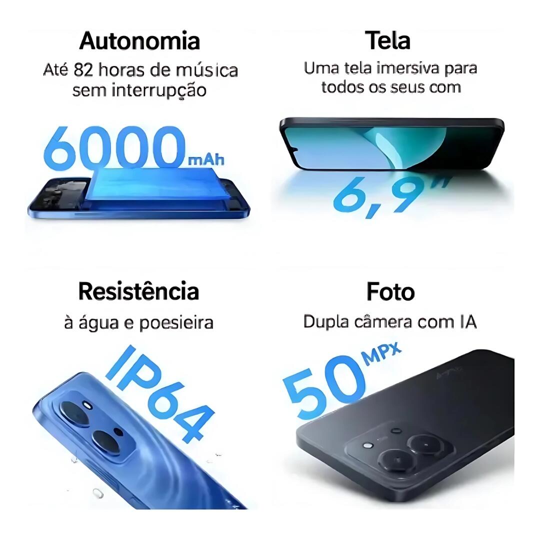 Comprar Smartphone Xiaomi Redmi 15C 4/128GB - R$760,00