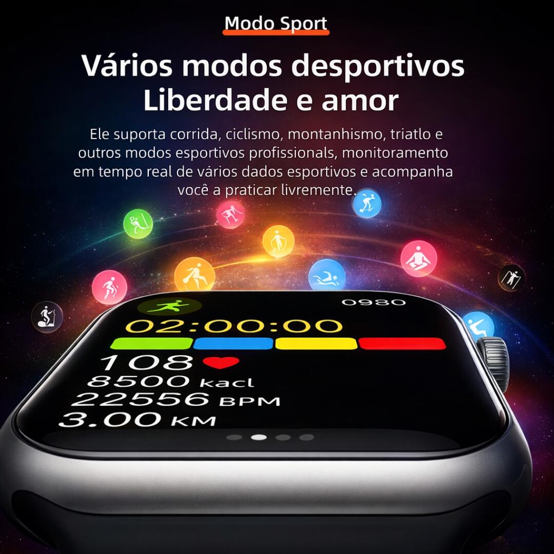 Comprar Smartwatch Howear Hw X Mini 2 41mm 7 Pulseiras Chat GPT
