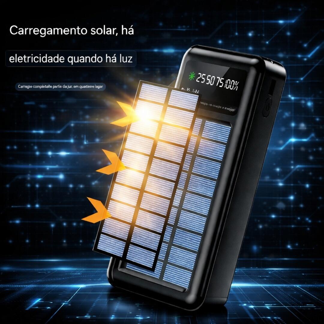 Comprar Carregador Portátil Power Bank Energia Solar 10.000mah 37W - R ...