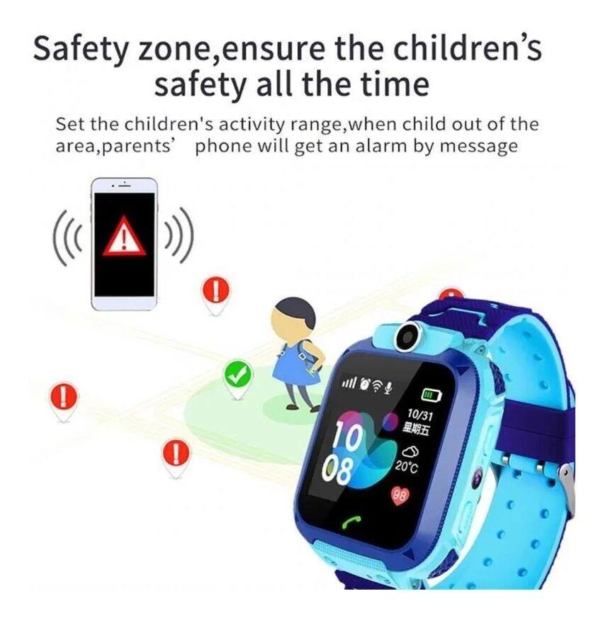 Comprar Smartwatch Q12 - Azul - Relógio Infantil - Câmera