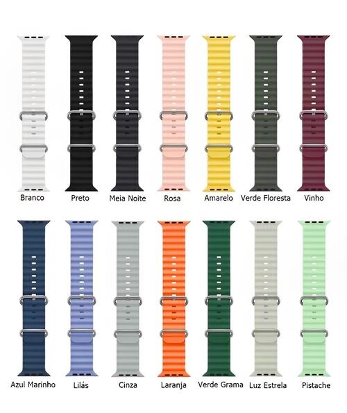 Pulseira Cinta Silicone Oceano Ultra 42|44|45|47|49mm