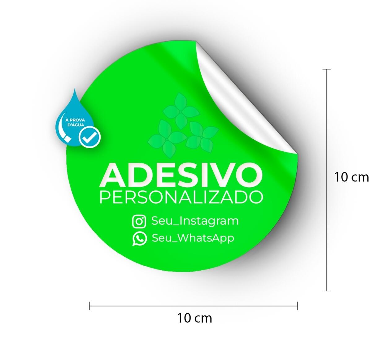 Comprar Adesivo Vinil 10X10 cm - 4 unidades - a partir de R$9,97