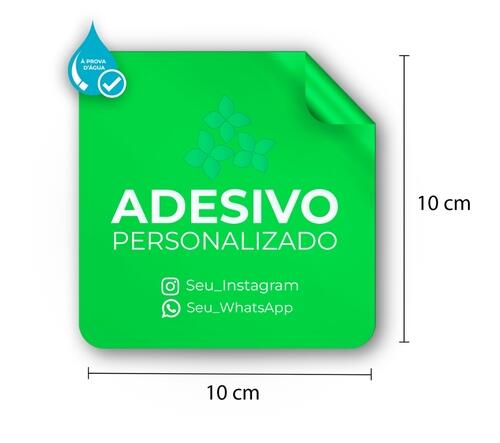 Comprar Adesivo Vinil 10X10 cm - 4 unidades - a partir de R$9,97