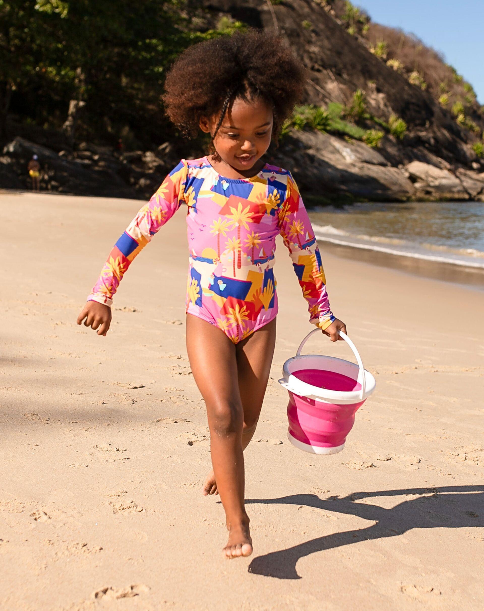 Comprar Maiô Infantil Cora Riviera Proteção UV Pipa Moda Praia