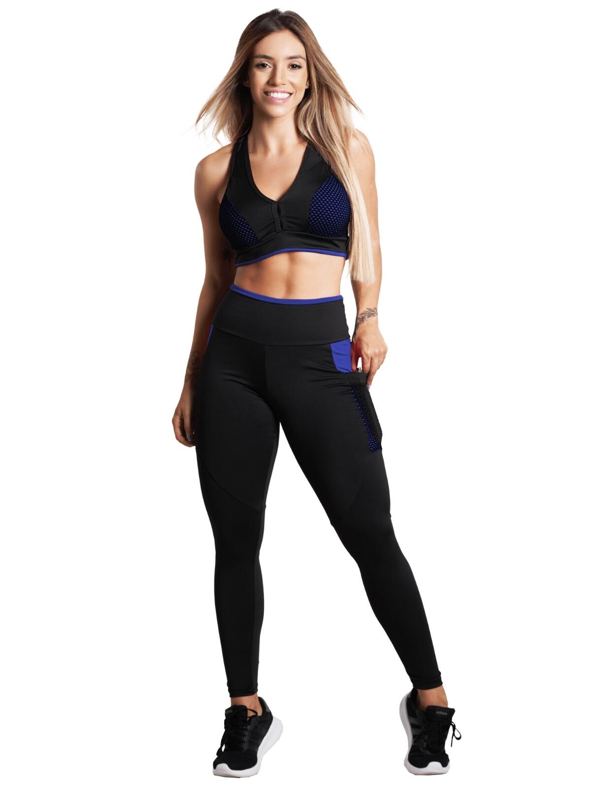 Comprar Conjunto Fitness Academia Feminina Top Calça Legging - Impactto  Modas