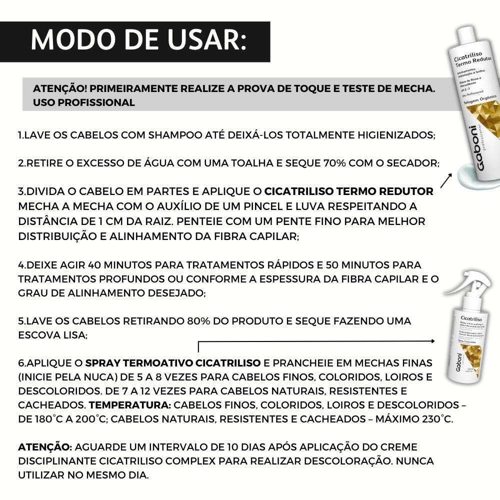 Gaboi Selagem capilar sem formol cicatriliso | Gaboni Store - a partir de R ...
