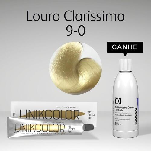 UnikColor 9-0 Louro Clarssimo 50g Gaboni