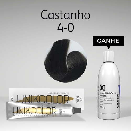 UnikColor 4-0 Castanho 50g Gaboni