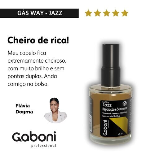 Spray Termoativo Efeito Liso Cicatriliso + Jazz Serum de Brilho e Reparador Gaboni