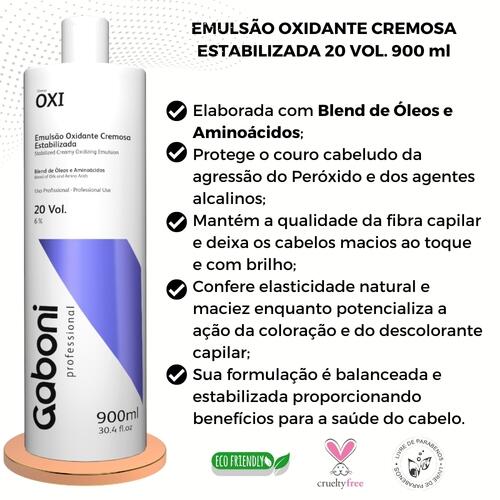 Oxidante Cremoso Deep Oxi 20 Volumes 900ml Gaboni