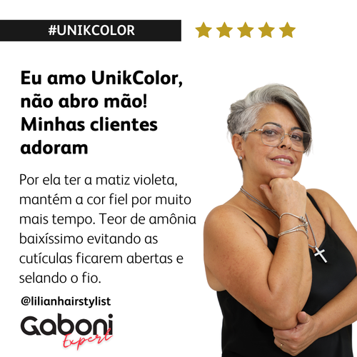 UnikColor 10-89 Louro Extra Claro Prola 50g Gaboni