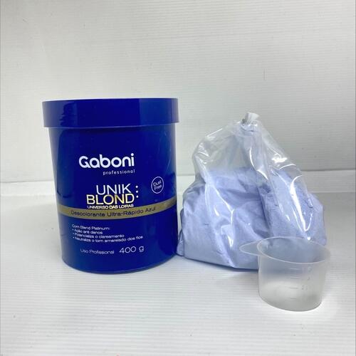 P Descolorante Profissional Ultra Rpido Azul UnikBlond 400g Gaboni