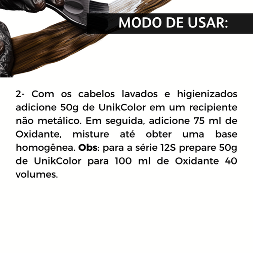 UnikColor 6-71 Louro Escuro Marrom Cinza 50g Gaboni
