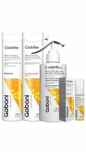 Kit Cicatriliso Pós Progressiva (4 Produtos) #Máscara Líquida Gaboni