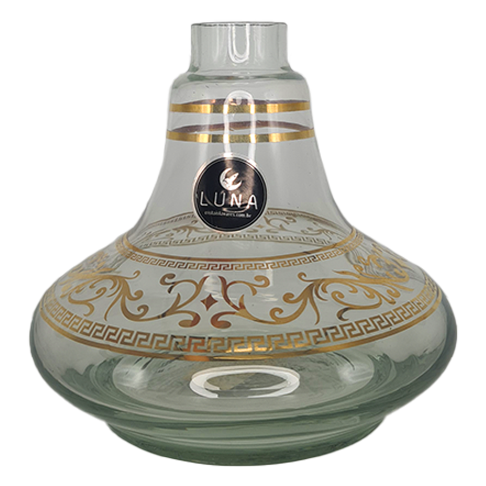 VASO LUNA PEQUENO DROP COROA GOLD TRANSPARENTE - a partir de R$95,00