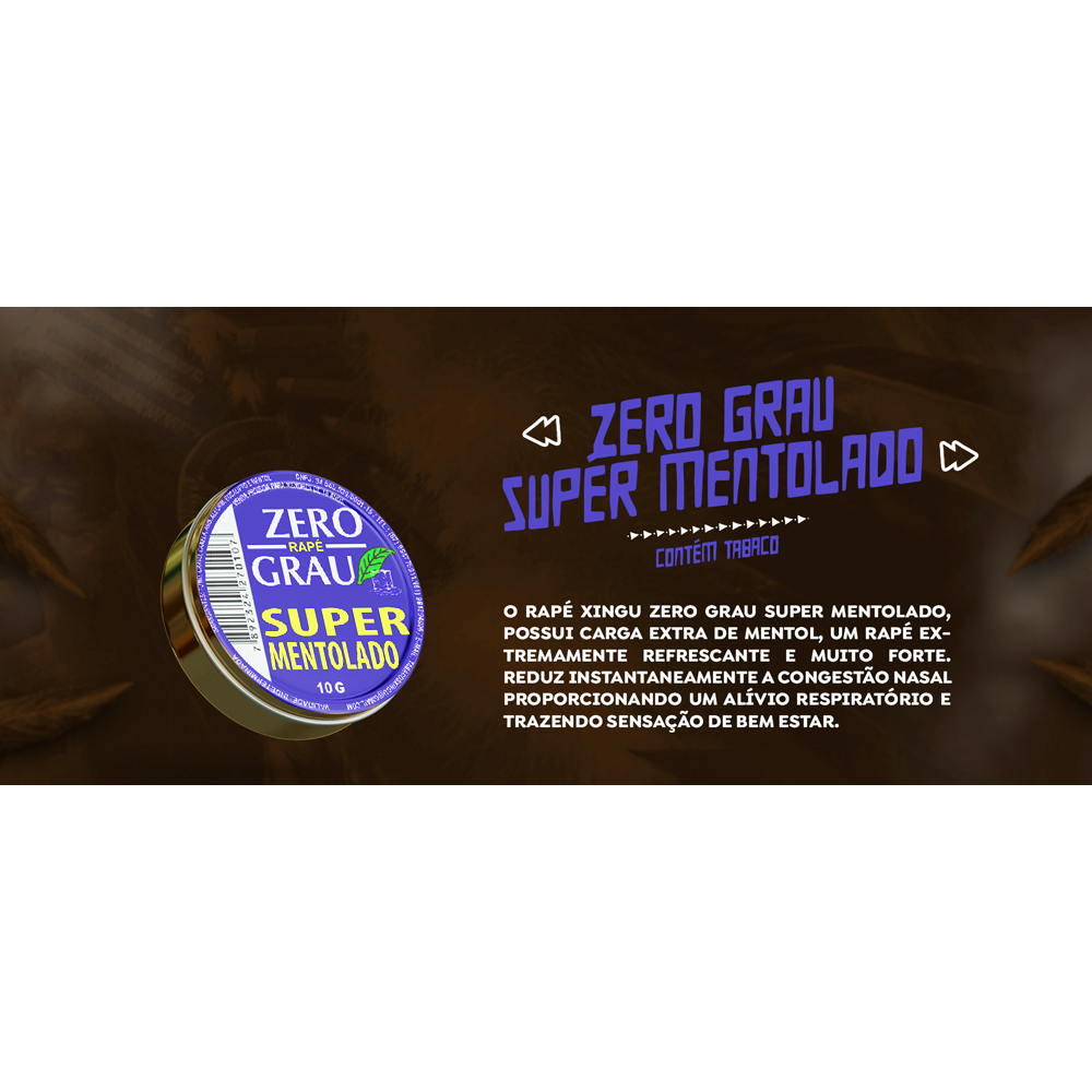 RAPE ZERO GRAU 10G SUPER MENTOLADO - a partir de R$4,75