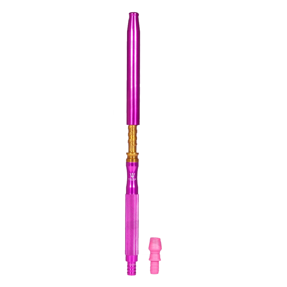 PITEIRA TRITON HOOKAH X HANDLE ROSA ESCURO/DOURADO