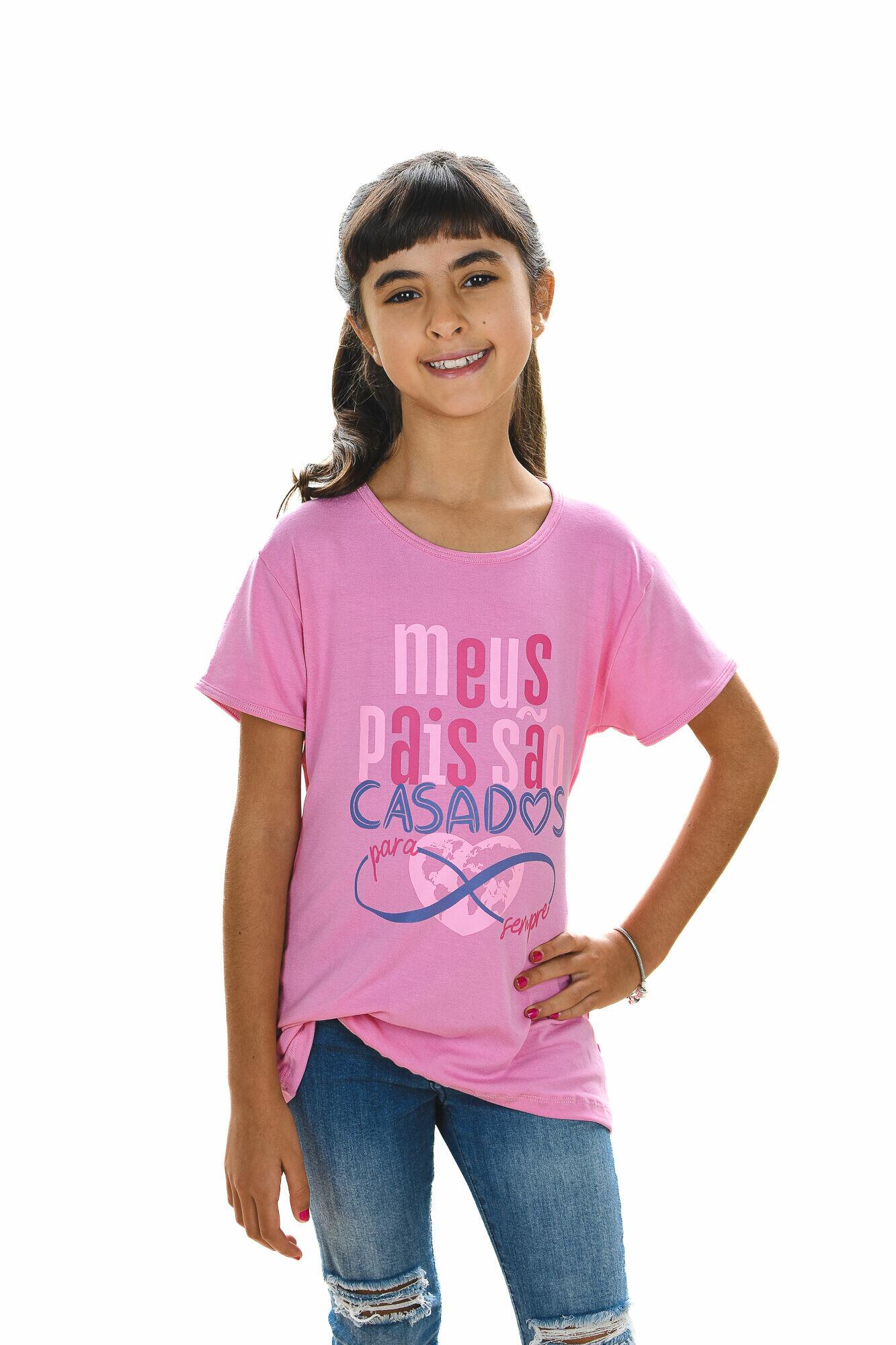 Camisa Infantil Meus Pais São Casados para Sempre