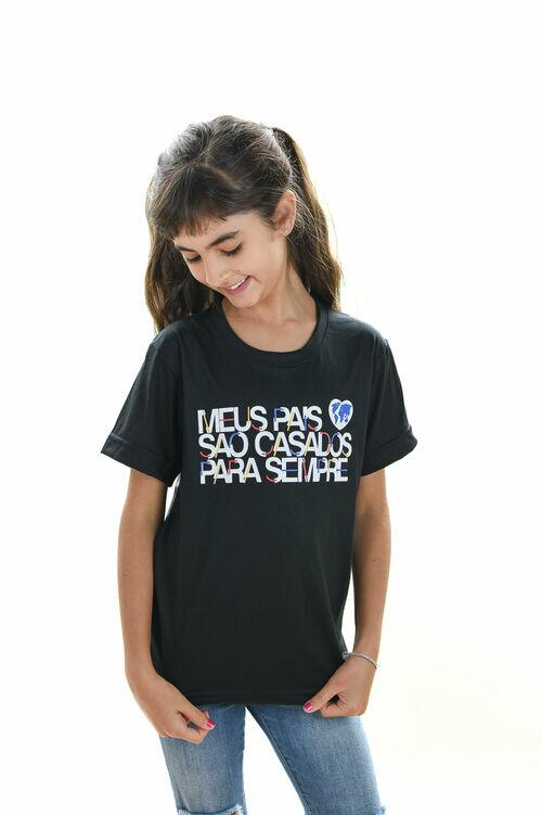 Camisa Infantil Meus Pais São Casados para Sempre