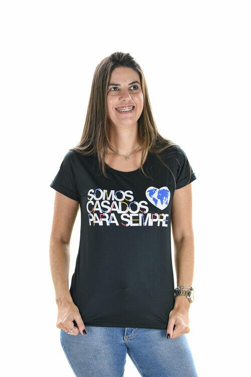 Baby Look Feminina Somos Casados para Sempre