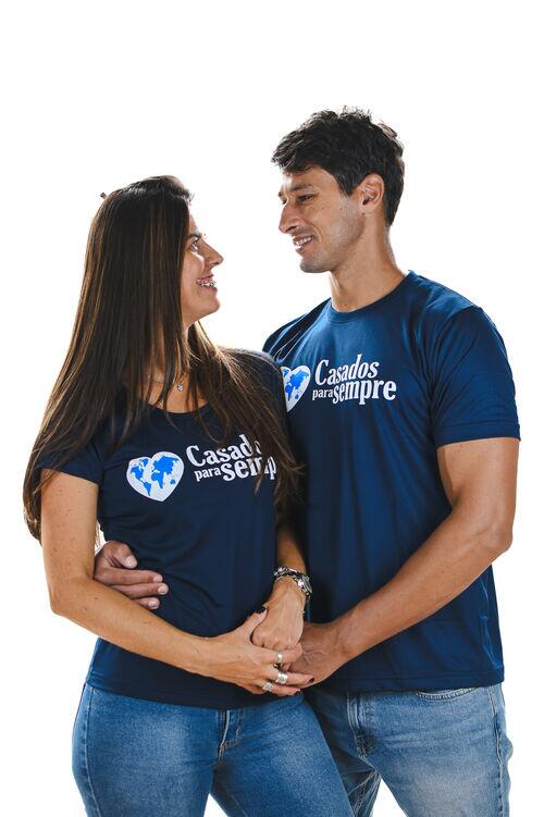 Camisa Masculina Casados para Sempre Coração