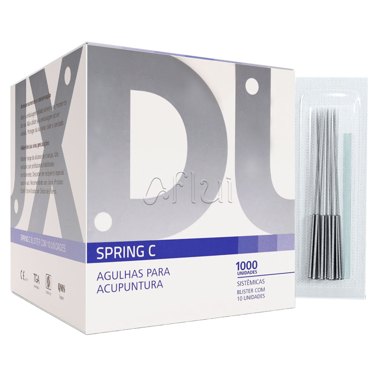 Agulha Acupuntura Sistêmica DUX Spring C 1000 agulhas de R$248