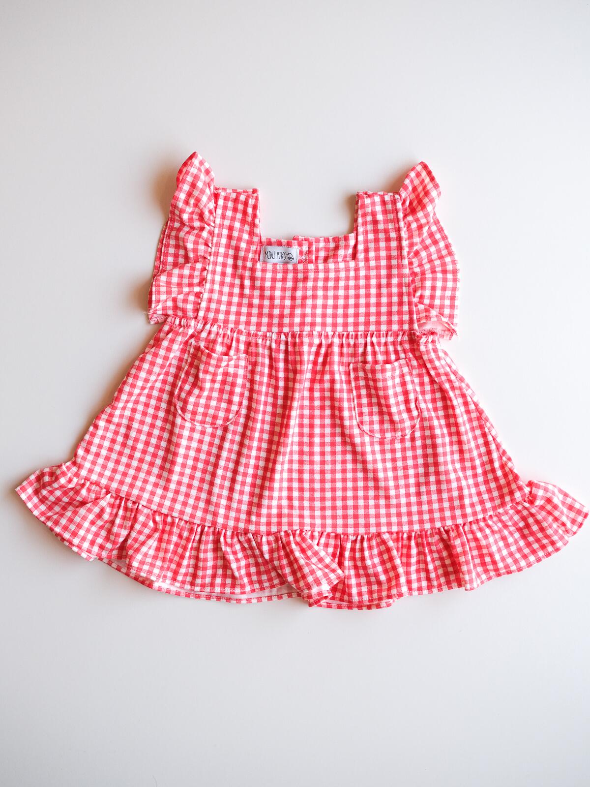 modelos de vestidos xadrez infantil