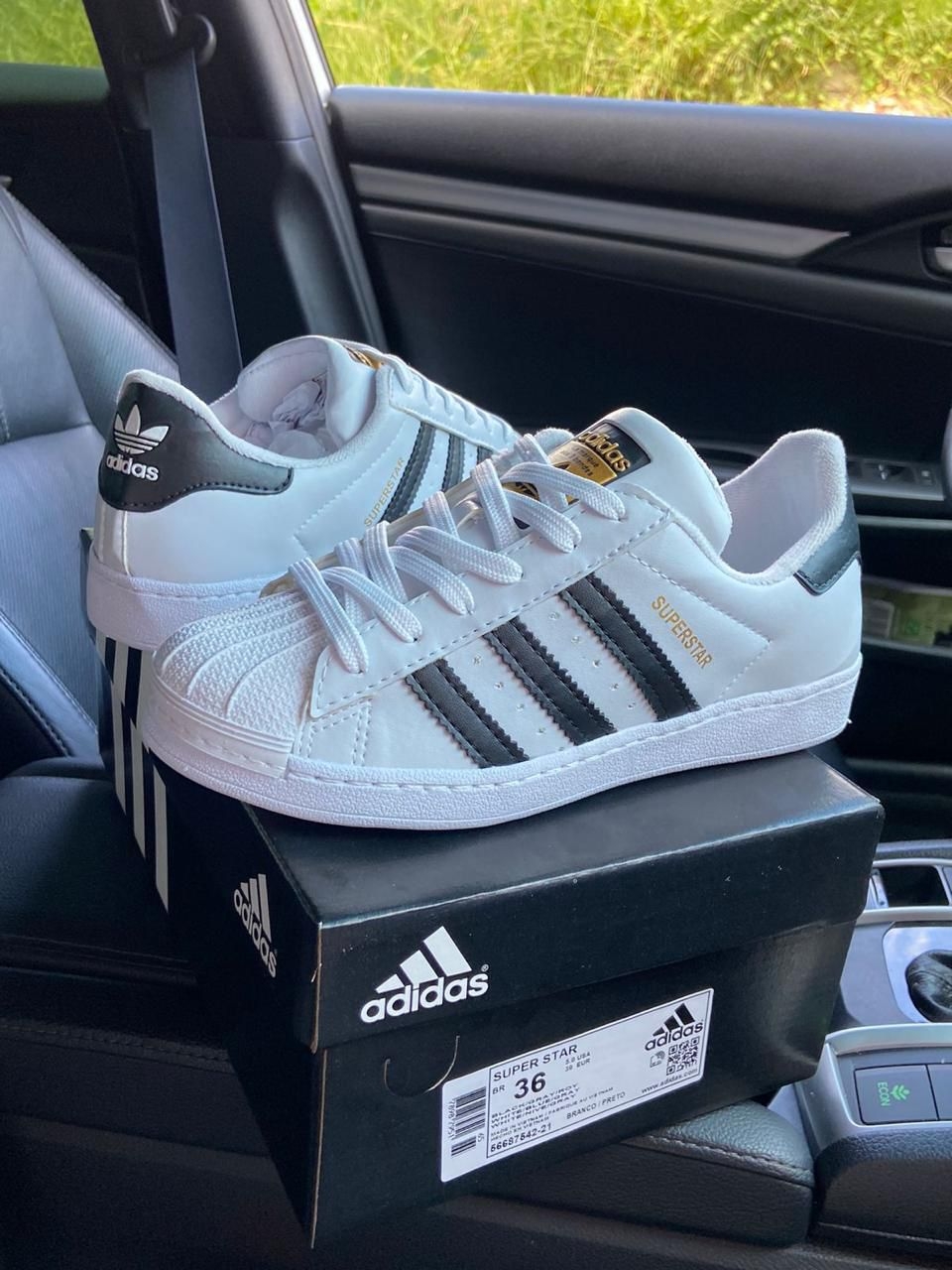 Comprar Tênis Adidas Superstar Branco/Preto Fortal Shoes