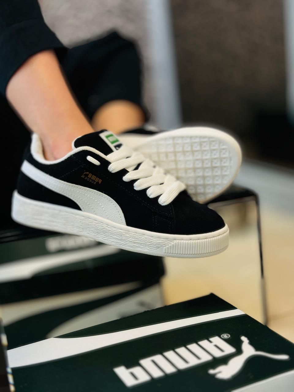 Comprar Tênis Puma Suede XL Preto/Branco Fortal Shoes