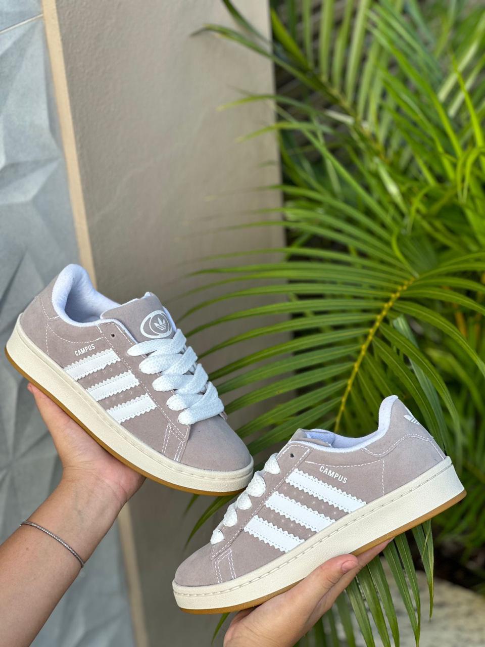 U3 Comprar Adidas Campus - Cinza/Branco - Fortal Shoes