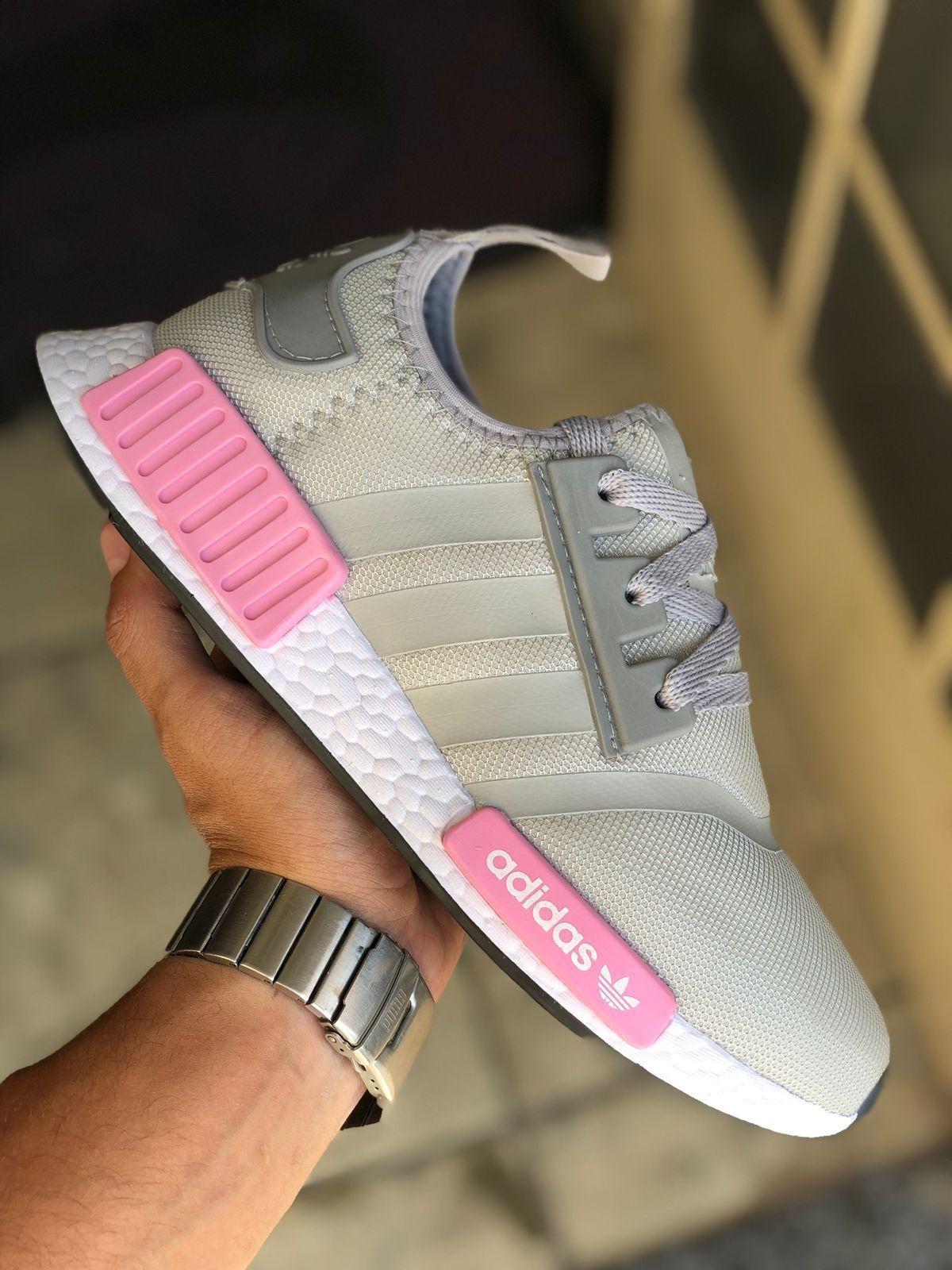 Tênis Adidas Nmd Rosa Palo Comprar Adidas NMD Cinza/Rosa Fortal Shoes
