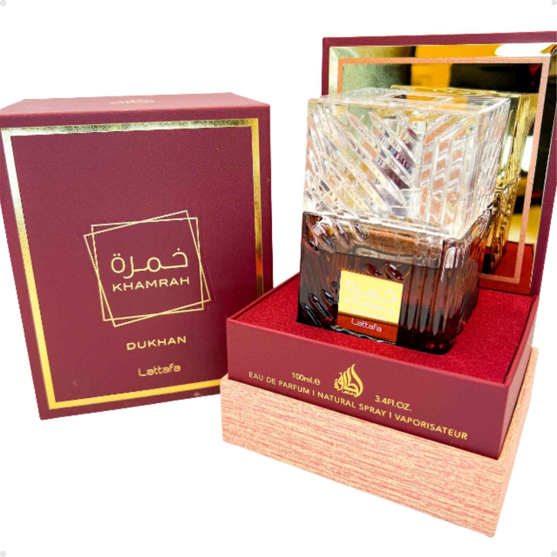 ラッタファカムラドゥハーンEDP 100ml KHAMRAH DUKHAN Perfume Árabe 
