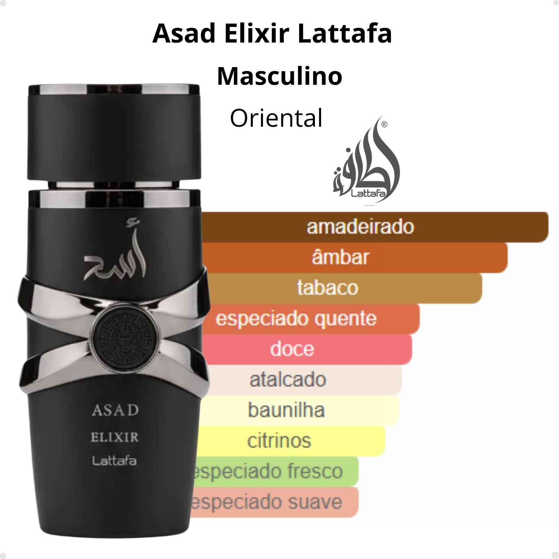 Comprar Perfume Arabe Lattafa Asad Elixir Masculino EDP 100ml - a