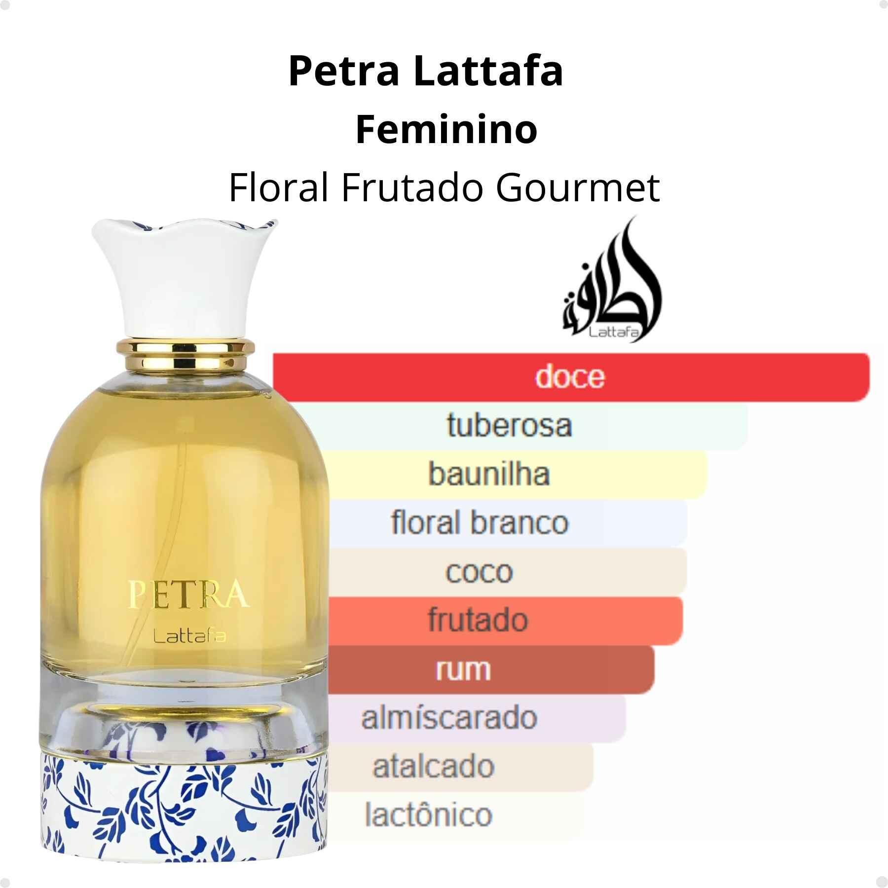 Comprar Perfume Arabe Petra Lattafa Feminino EDP 100ml - a partir
