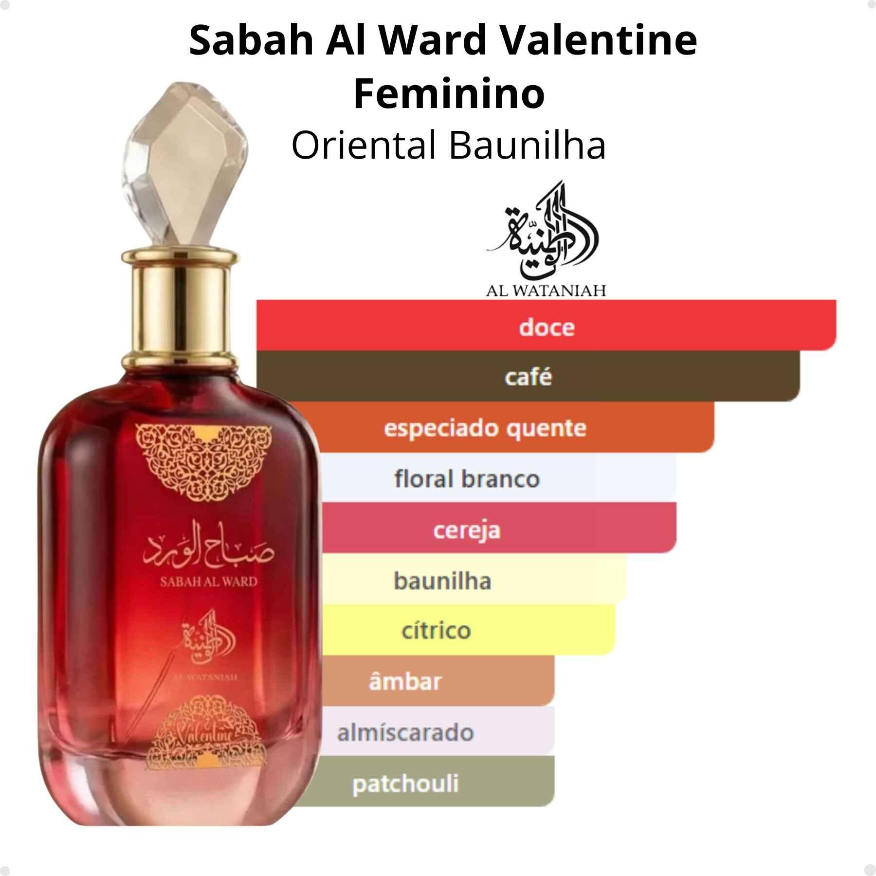 Comprar Perfume Arabe Sabah Al Ward Valentine Al Wataniah Feminino