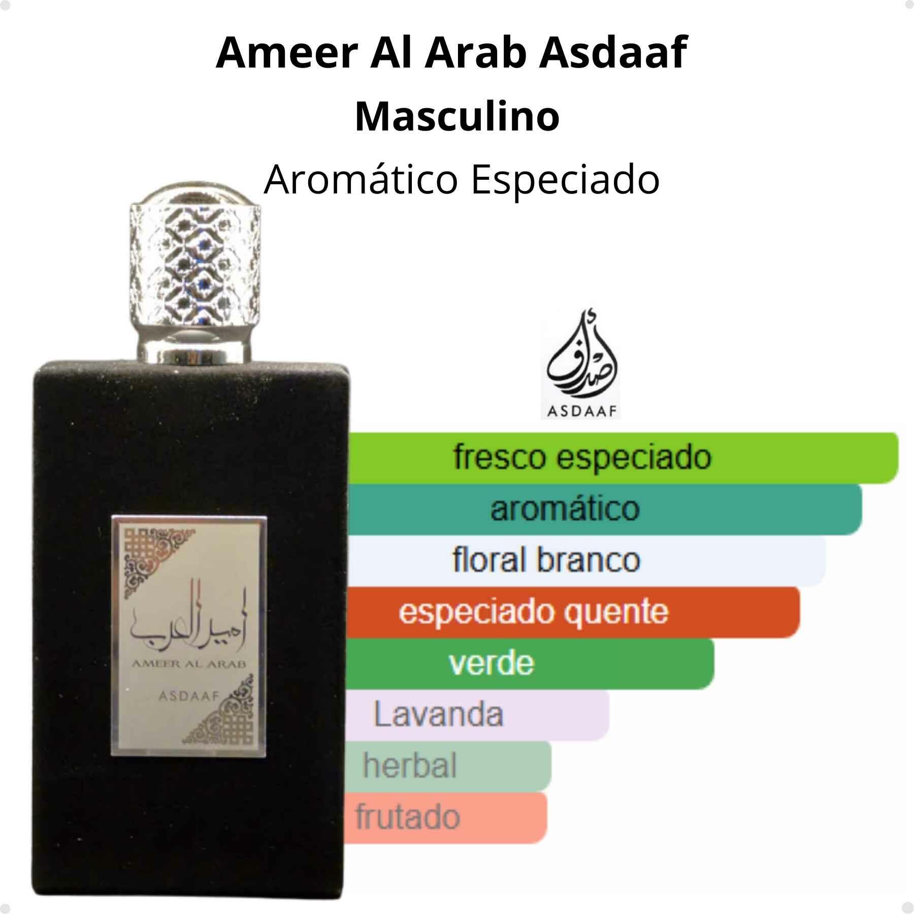 Comprar Perfume Arabe Ameer Al Arab Asdaaf EDP 100ml Masculino - a