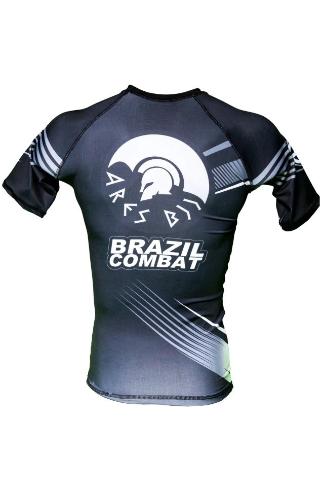 Comprar Rash Guard VHS Manga Curta Azul - Brazil Combat