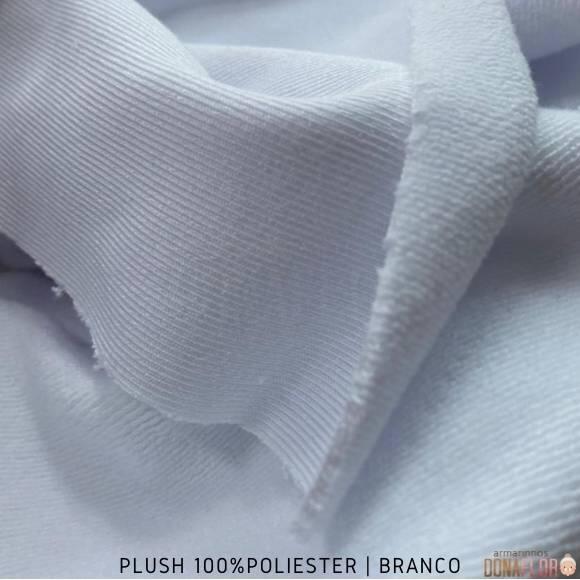 Plush 100%Poliéster Pettenati Branco tecido Aveludado para Sublimação, Artes