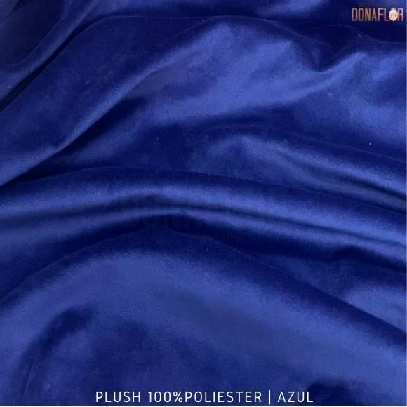 Plush 100% Poliéster Azul para Sublimação Rovitex tecido Aveludado