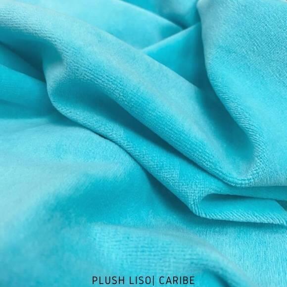 Comprar Plush Sultextil Azul Caribe tecido toque Aveludado e Leve