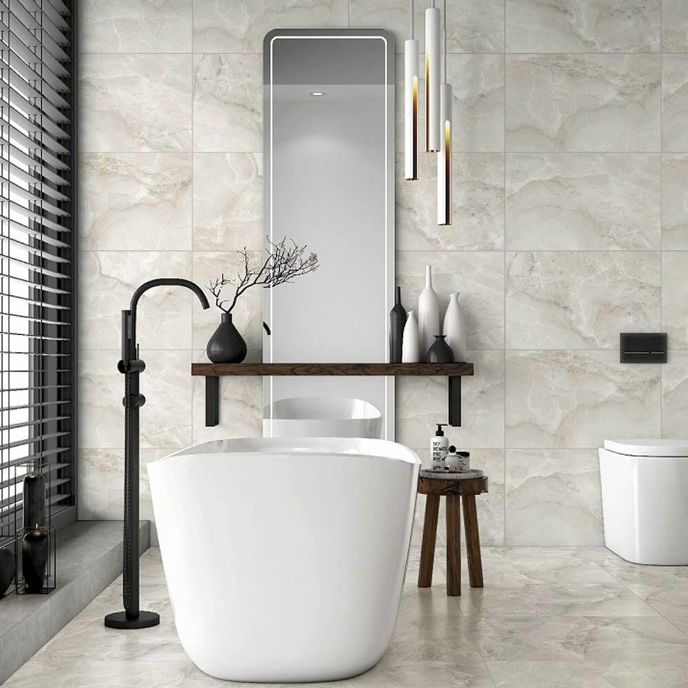 Comprar Revestimento Cerâmico Arielle Miami Gray Brilhante 37x59