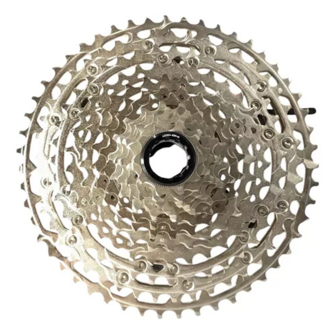 Compatible Vélo VTT Cassette SHIMANO Deore 12V 10-51 Dents - CS-M6100 - Compatible VTT & Vélo De Rando - Argent 12 Vitesses Compatible Vélo VTT Cassette SHIMANO Deore 12V 10-51 Dents - CS-M6100 - Compatible VTT & Vélo De Rando - Argent 12 Vitesses