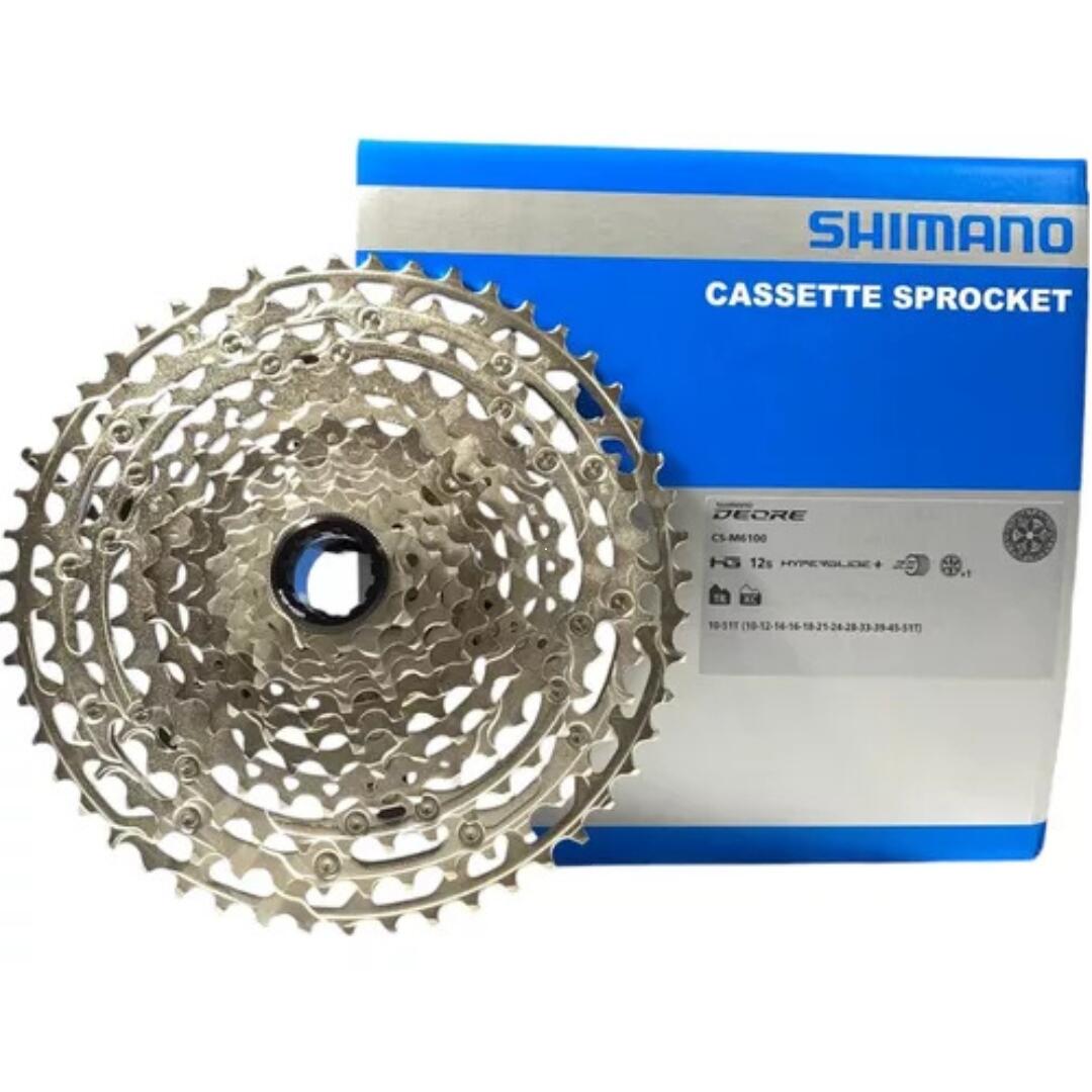 Cassette Shimano Deore CS-M6100 12 Vitesses 10-51 Dents - Neuf Sous Blister - Pour VTT
