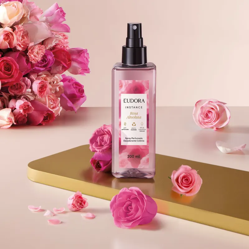 Comprar Spray Perfumado Desodorante Colônia Instance Rosa Absoluta ...