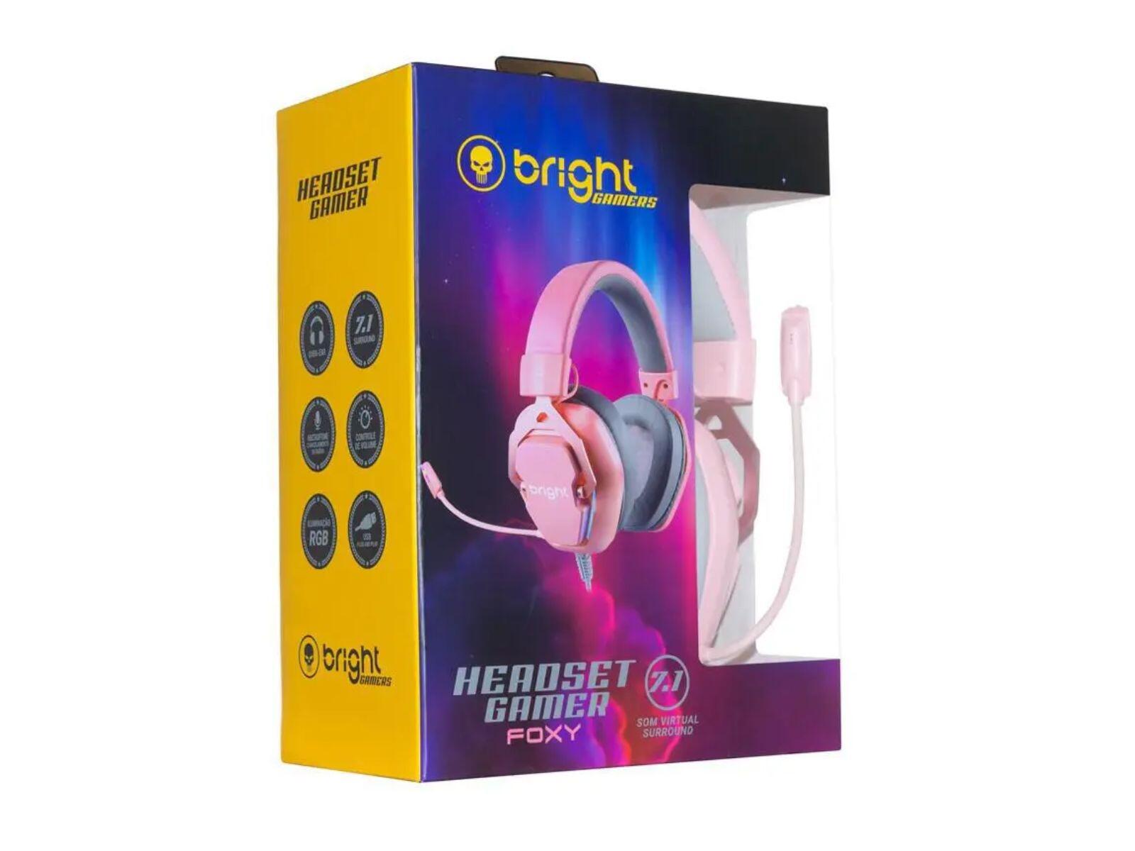 Headset Gamer Foxy Pink GHP011 - CHIPS