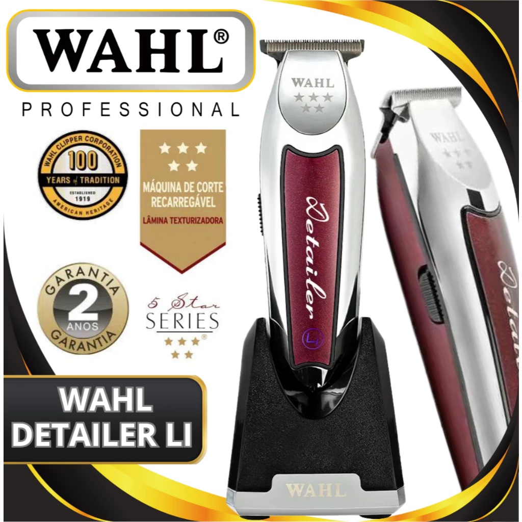 s*9様 WAHL Cordless Detailer Li シルバー@㊹oo3 Máquina de Acabamento Wahl Detailer Cordless Silver Lithium