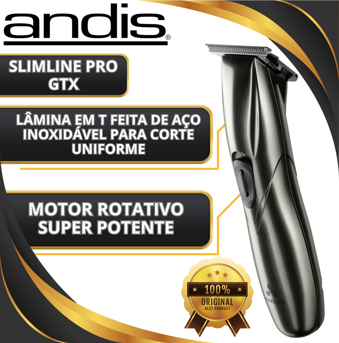 Comprar Maquina De Acabamento Andis Slimline Pro Gtx Trimmer