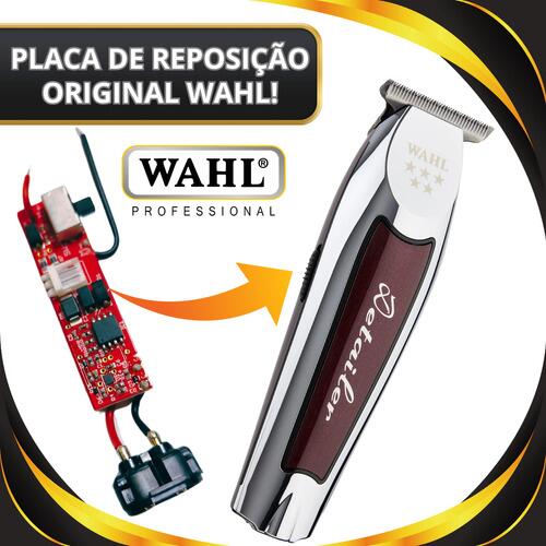 WAHL Cordless Detailer Li シルバー@7@㊹@ Máquina de Acabamento Wahl Detailer Cordless Silver Lithium